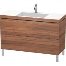 Duravit LC6939O7979 - L-Cube Two Drawer C-Bonded Floorstanding Vanity Kit Walnut