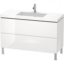 Duravit LC6939O8585 - L-Cube Two Drawer C-Bonded Floorstanding Vanity Kit White