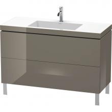 Duravit LC6939O8989 - Duravit L-Cube Two Drawer C-Bonded Floorstanding Vanity Kit Flannel Gray