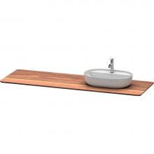 Duravit LU9463R7777 - Luv Console with One Sink Cut-Out American Walnut