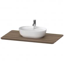 Duravit LU946407777 - Luv Console with One Sink Cut-Out American Walnut