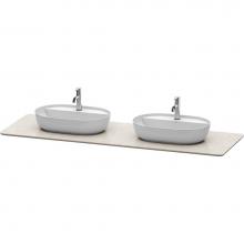 Duravit LU9467B2525 - Luv Console with Two Sink Cut-Outs Sand