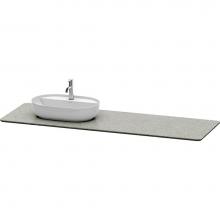 Duravit LU9468L3333 - Luv Console with One Sink Cut-Out Gray