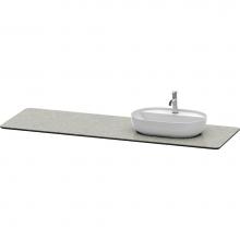 Duravit LU9468R3333 - Luv Console with One Sink Cut-Out Gray