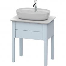 Duravit LU956009797 - Duravit Luv Floor Standing Vanity Unit  Light Blue Satin Matte