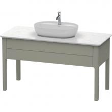 Duravit LU956109292 - Luv One Drawer Floorstanding Vanity Unit Stone Gray