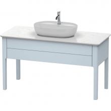 Duravit LU956109797 - Duravit Luv Floor Standing Vanity Unit  Light Blue Satin Matte