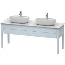 Duravit LU9562B9797 - Duravit Luv Floor Standing Vanity Unit  Light Blue Satin Matte