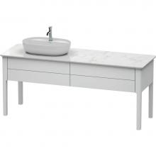 Duravit LU9563L3636 - Luv Two Drawer Floorstanding Vanity Unit White