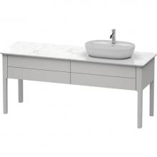 Duravit LU9563R3939 - Luv Two Drawer Floorstanding Vanity Unit Nordic White