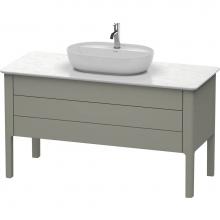 Duravit LU956609292 - Luv One Drawer Floorstanding Vanity Unit Stone Gray