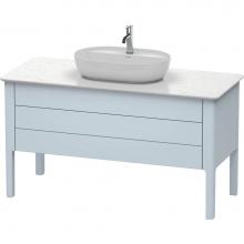 Duravit LU956609797 - Duravit Luv Floor Standing Vanity Unit  Light Blue Satin Matte