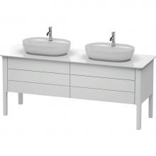 Duravit LU9567B3636 - Luv Two Drawer Floorstanding Vanity Unit White