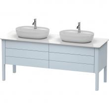 Duravit LU9567B9797 - Duravit Luv Floor Standing Vanity Unit  Light Blue Satin Matte