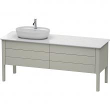 Duravit LU9568L6060 - Luv Two Drawer Floorstanding Vanity Unit Taupe