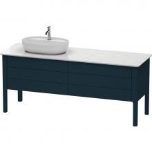 Duravit LU9568L9898 - Luv Two Drawer Floorstanding Vanity Unit Midnight Blue