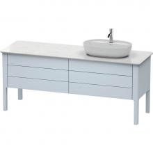 Duravit LU9568R9797 - Duravit Luv Floor Standing Vanity Unit  Light Blue Satin Matte