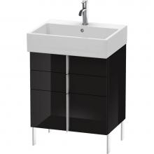 Duravit VA658504040 - Duravit Vero Air Floor Standing Vanity Unit  Black High Gloss