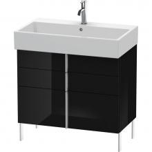 Duravit VA658704040 - Duravit Vero Air Floor Standing Vanity Unit  Black High Gloss