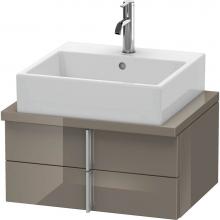 Duravit VE560508989 - Duravit Vero Two Drawer Vanity Unit For Console Flannel Gray