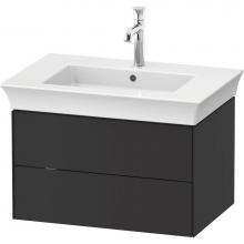 Duravit WT434105858 - White Tulip Wall-Mounted Vanity Unit Graphite Satin Matte