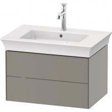 Duravit WT434109292 - White Tulip Wall-Mounted Vanity Unit Stone Gray Satin Matte