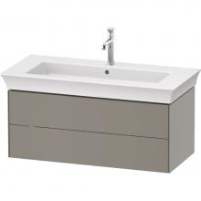 Duravit WT434209292 - White Tulip Wall-Mounted Vanity Unit Stone Gray Satin Matte