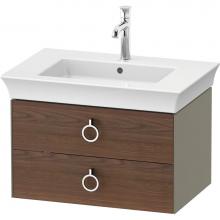 Duravit WT4351077H2 - White Tulip Wall-Mounted Vanity Unit American Walnut Solid/Stone Gray High Gloss