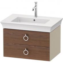 Duravit WT4351077H3 - White Tulip Wall-Mounted Vanity Unit American Walnut Solid/Taupe High Gloss