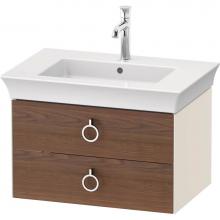 Duravit WT4351077H4 - White Tulip Wall-Mounted Vanity Unit American Walnut Solid/Nordic White High Gloss