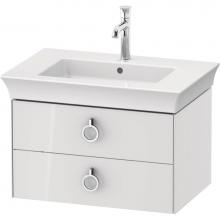 Duravit WT435108585 - White Tulip Wall-Mounted Vanity Unit White High Gloss