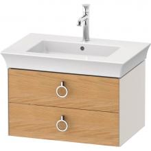 Duravit WT43510H539 - White Tulip Wall-Mounted Vanity Unit Natural Oak Solid/Nordic White Satin Matte