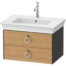 Duravit WT43510H558 - White Tulip Wall-Mounted Vanity Unit Natural Oak Solid/Graphite Satin Matte