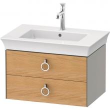 Duravit WT43510H592 - White Tulip Wall-Mounted Vanity Unit Natural Oak Solid/Stone Gray Satin Matte