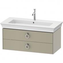 Duravit WT435206060 - White Tulip Wall-Mounted Vanity Unit Taupe Satin Matte