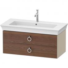 Duravit WT4352077H3 - White Tulip Wall-Mounted Vanity Unit American Walnut Solid/Taupe High Gloss