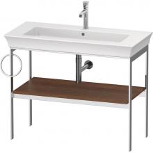 Duravit WT4544L7777 - White Tulip Floorstanding Metal Console American Walnut Solid Wood