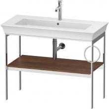 Duravit WT4544R7777 - White Tulip Floorstanding Metal Console American Walnut Solid Wood