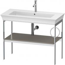 Duravit WT4544R9292 - White Tulip Floorstanding Metal Console Stone Gray Satin Matte