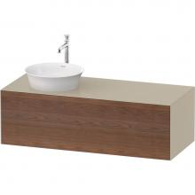 Duravit WT4977L77H3 - White Tulip Wall-Mounted Vanity Unit American Walnut