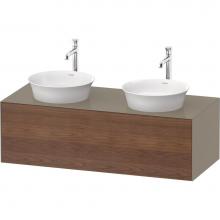 Duravit WT4978B77H2 - White Tulip Wall-Mounted Vanity Unit American Walnut