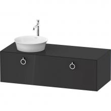 Duravit WT4982LH1H1 - White Tulip Wall-Mounted Vanity Unit Graphite