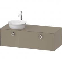 Duravit WT4982LH2H2 - White Tulip Wall-Mounted Vanity Unit Stone Gray