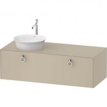 Duravit WT4982LH3H3 - White Tulip Wall-Mounted Vanity Unit Taupe