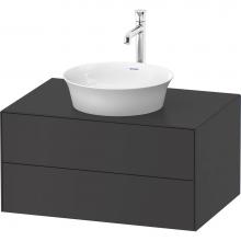 Duravit WT498505858 - White Tulip Wall-Mounted Vanity Unit Graphite Satin Matte