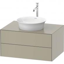 Duravit WT498506060 - White Tulip Wall-Mounted Vanity Unit Taupe Satin Matte