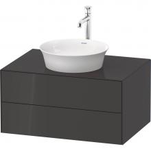 Duravit WT49850H1H1 - White Tulip Wall-Mounted Vanity Unit Graphite High Gloss