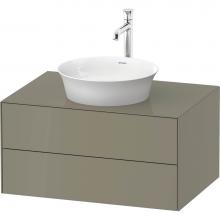 Duravit WT49850H2H2 - White Tulip Wall-Mounted Vanity Unit Stone Gray High Gloss