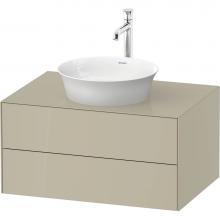 Duravit WT49850H3H3 - White Tulip Wall-Mounted Vanity Unit Taupe High Gloss