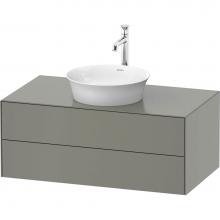 Duravit WT498609292 - White Tulip Wall-Mounted Vanity Unit Stone Gray Satin Matte